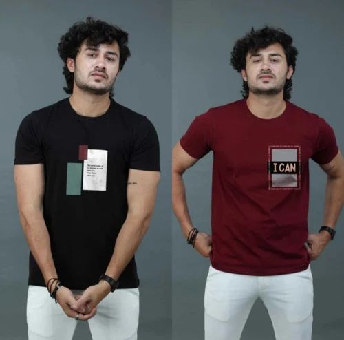 Men's Casual Combo T-Shirts (Pack of 2)