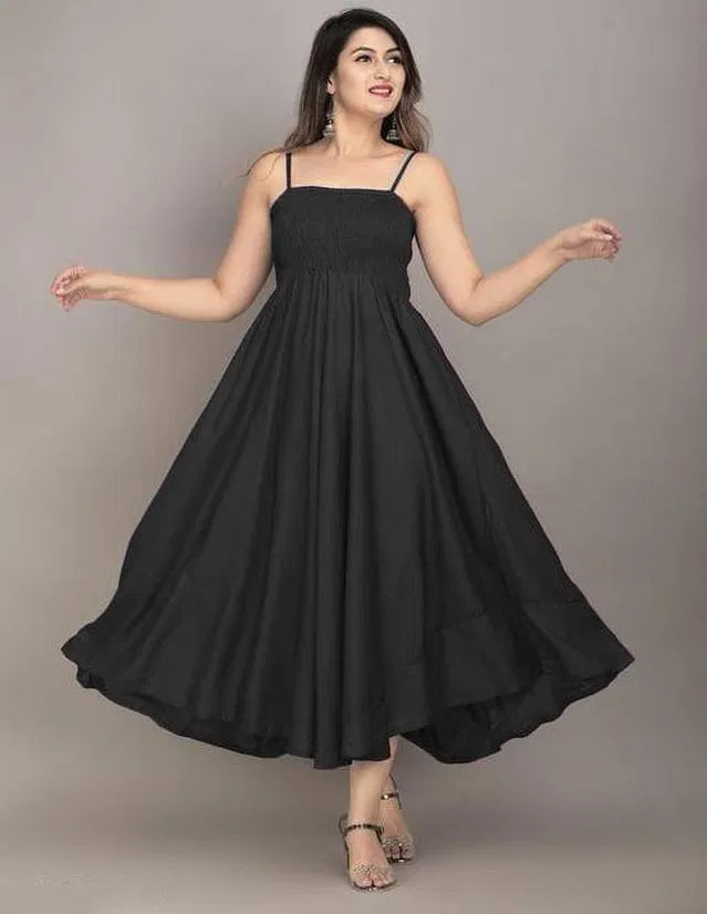 Elegant Black Maxi Dress for Women